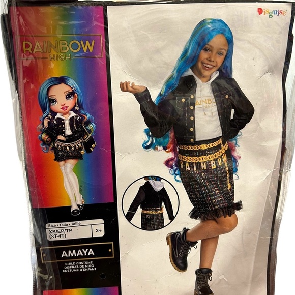 Disguise Other - 🌈✨“Rainbow High Vibes Only!” Amaya Costume XS 3T-4T✨🌈